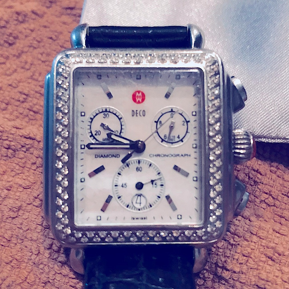 Michele Deco Diamond Watch 18mm